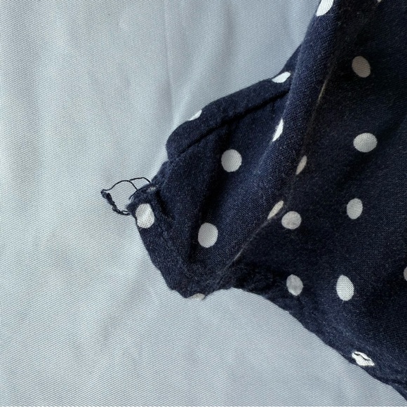 Heart & Hips navy polka dot smocked-waist dress - Picture 5 of 6